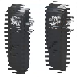 Protect It! Portable Surge Protector, 2 AC Outlets, 1,050 J, Black